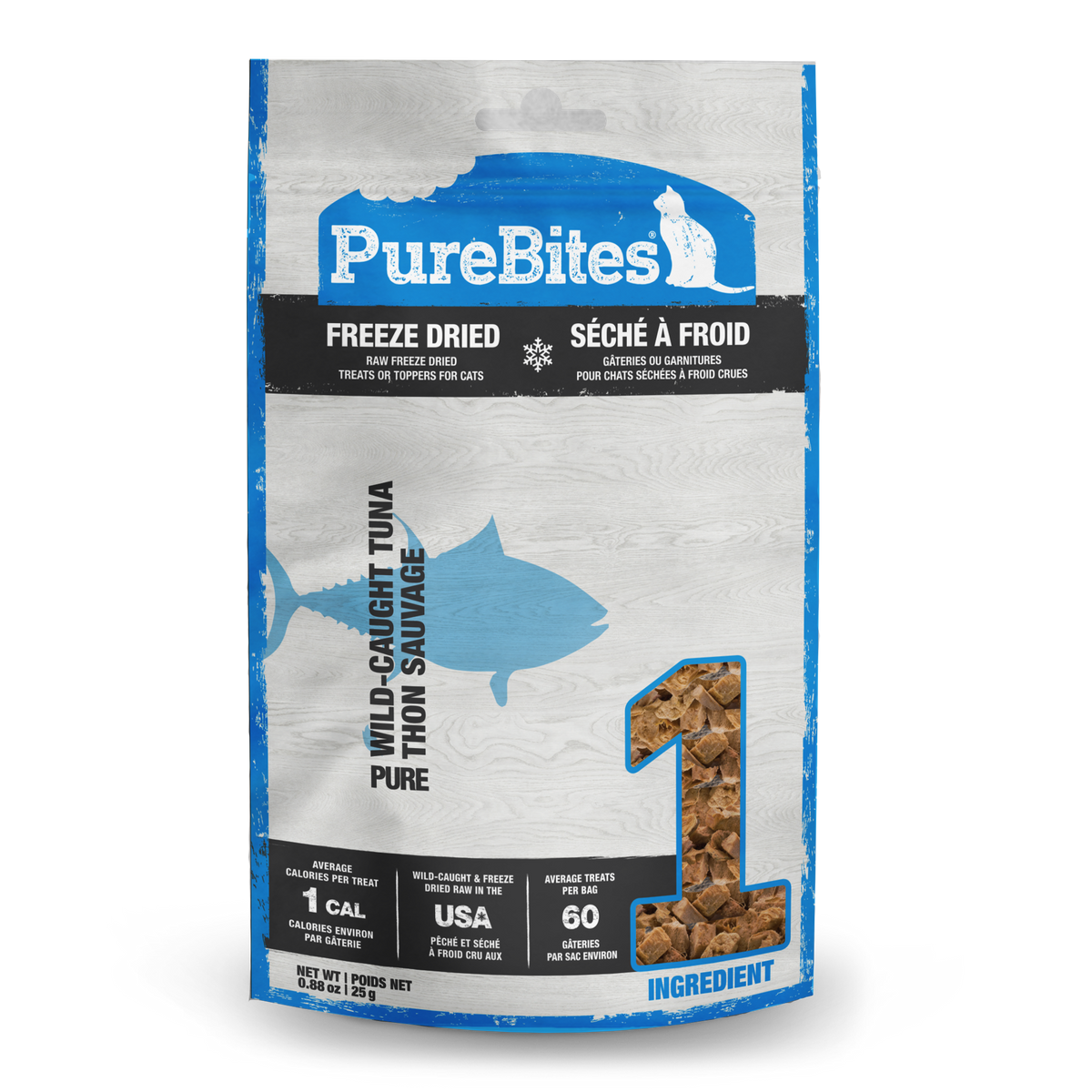 Freeze Dried Cat Treats, Tuna, 25g | 0.88oz,  Value size PDQ