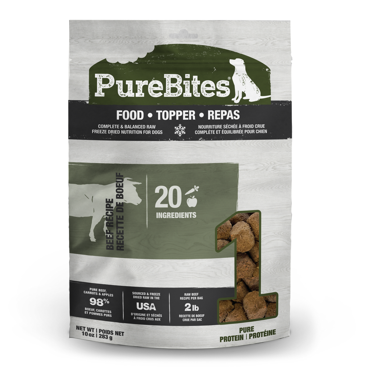 Dog Food • Topper, Beef Recipe, 283g | 10oz, Value size