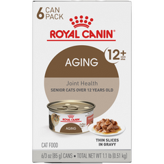 Royal Canin® Feline Health Nutrition™ Aging 12+ Thin Slices In Gravy Canned Cat Food, 3 oz, 6-Pack