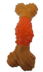 SPOT Bam-Bones Dental Bone - Made with Bamboo Fiber and a Massaging Rubber Center, Durable Oral Care Dog Chew for Light Chewers & Teething Puppies Under 25lbs, Allergen Free Peanut Butter Flavor
