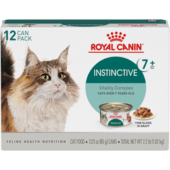 Royal Canin® Feline Health Nutrition™ Instinctive 7+ Thin Slices In Gravy Canned Cat Food, 3 oz, 12-Pack