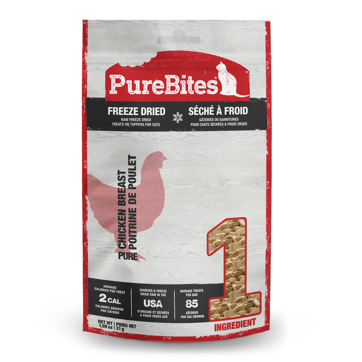 Freeze Dried Cat Treats, Chicken, 31g | 1.09oz, Value size PDQ