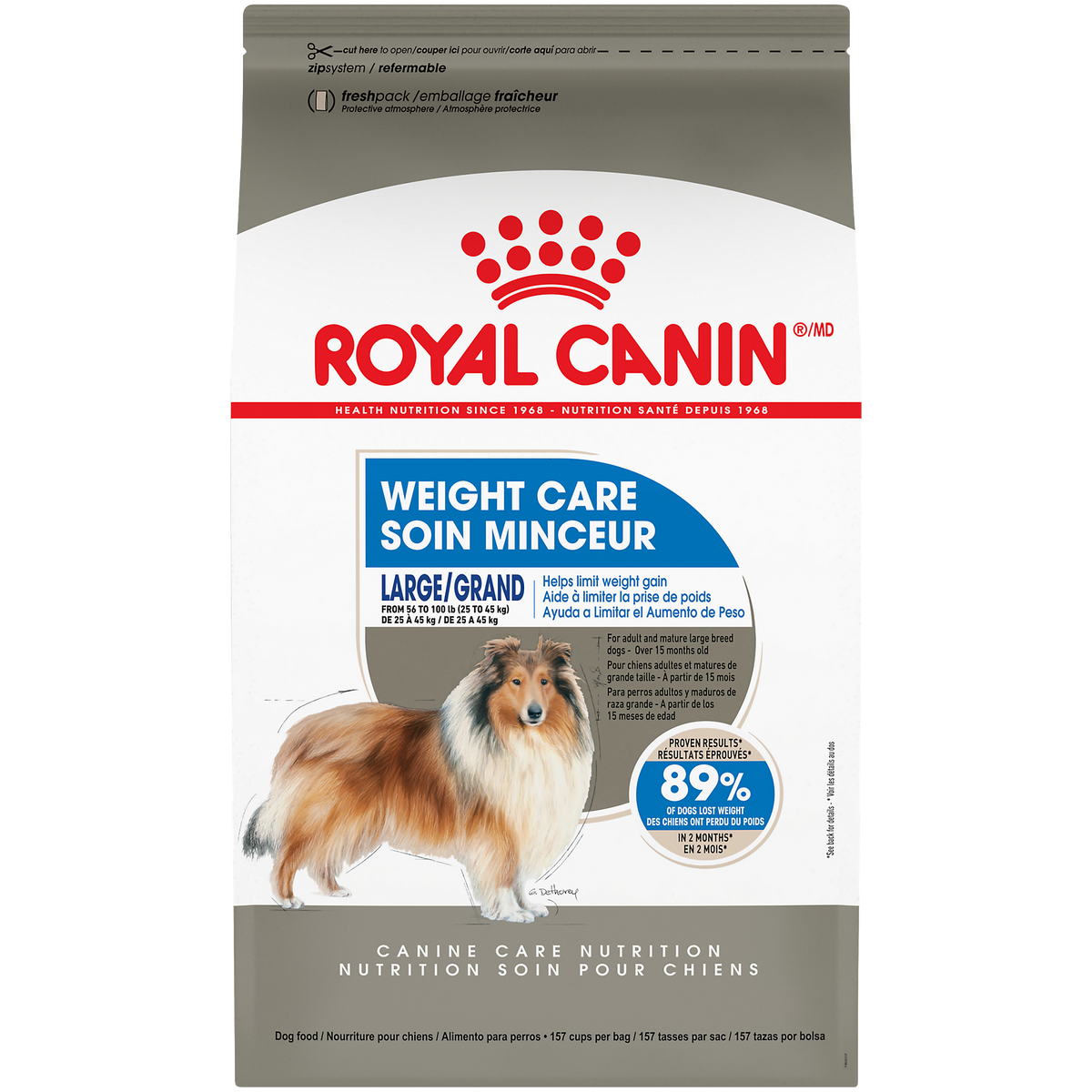 Royal Canin Large Weight Care Adult Dry Dog Food for Large Breeds, 30 lb bag