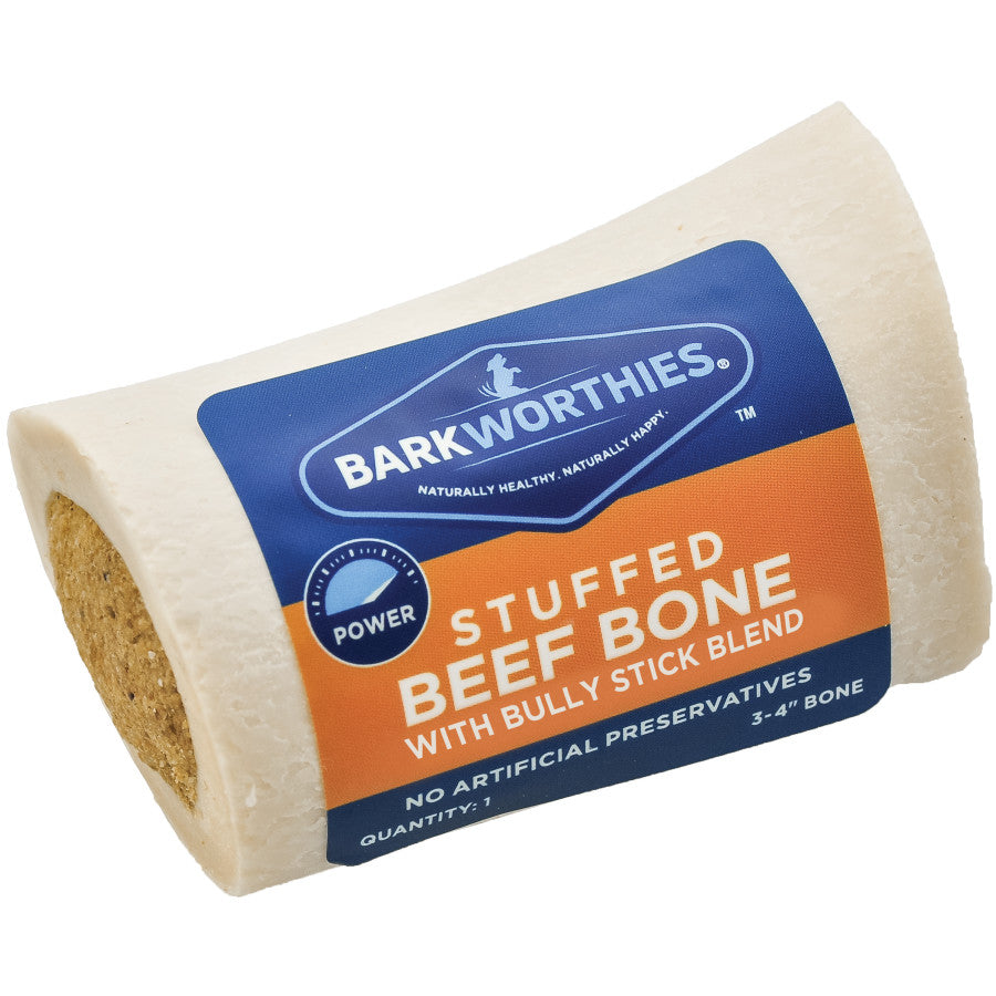 Barkworthies Pet Treat, Stuffed Shin Bone