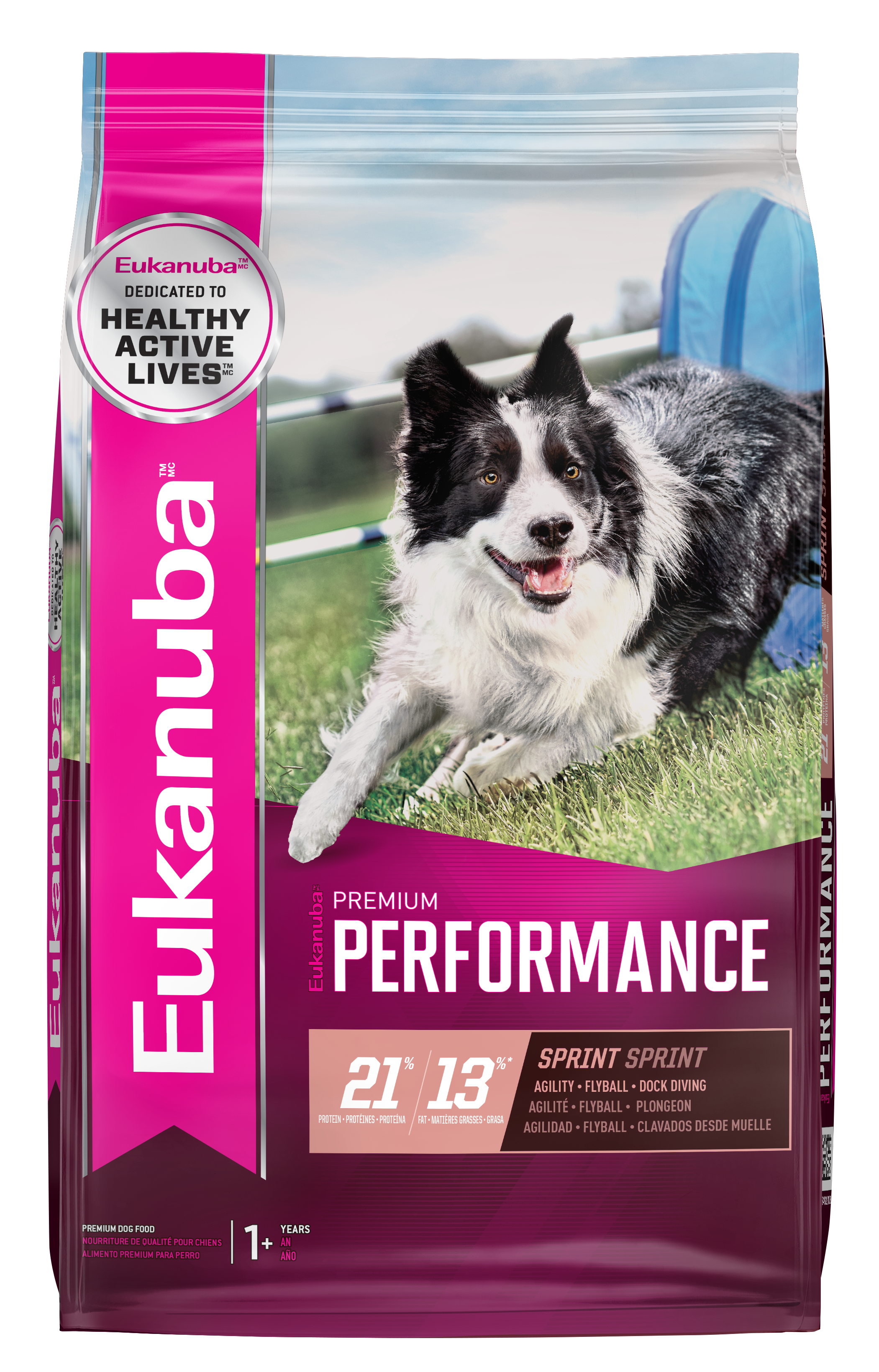 Eukanuba Premium Performance 21/13 Sprint Dry Dog Food, 28 lb Bag