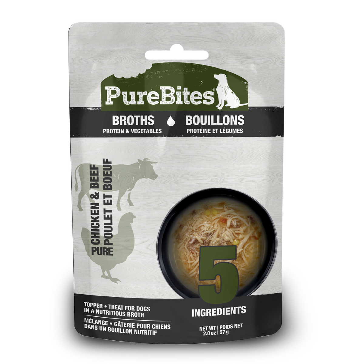 Dog Broths, Chicken & Beef 57g | 2.0oz