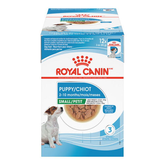 Royal Canin® Size Health Nutrition™ Small Puppy Chunks in Gravy Pouch Dog Food, 3 oz, 12-pack