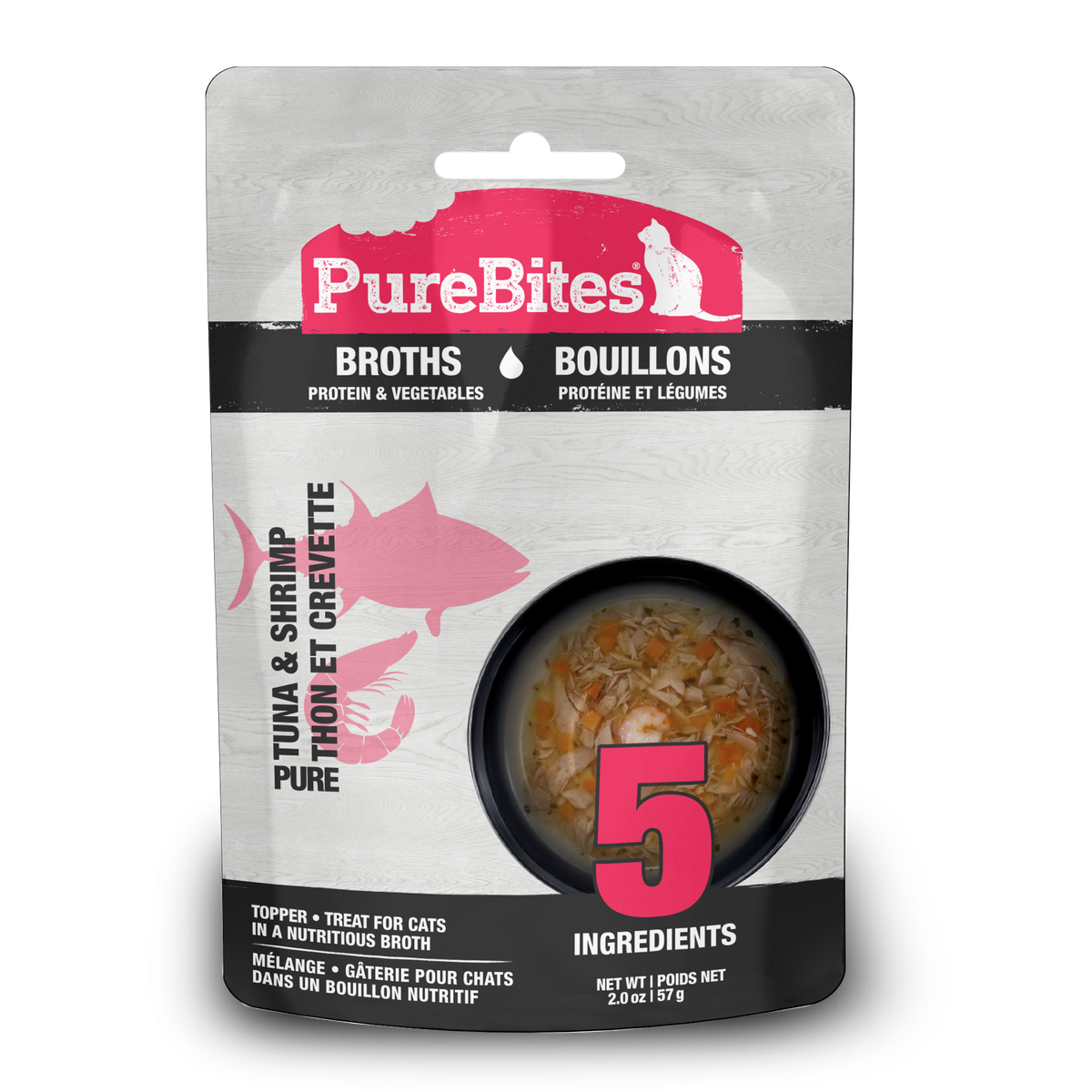 Cat Broths, Tuna & Shrimp, 57g | 2.0oz