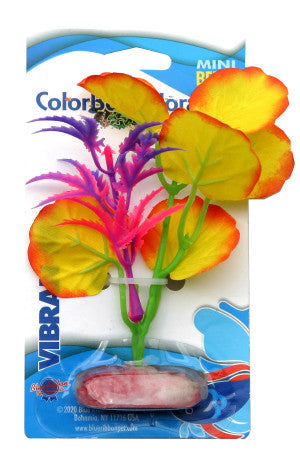 Blue Ribbon Pet Products Colorburst Florals Betta Silk Aquarium Plant Mini