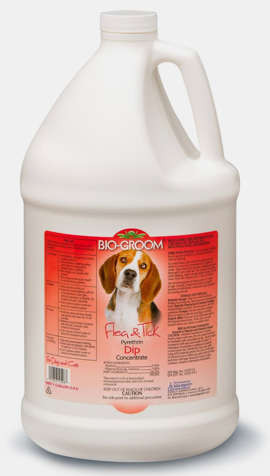 Bio-Groom Flea & Tick Dog Concentrate – Flea and Tick Prevention for Dogs, Cat Flea Treatment, Cruelty-Free, Made in USA, Natural Tick Repellent, Pyrethrin Insecticide