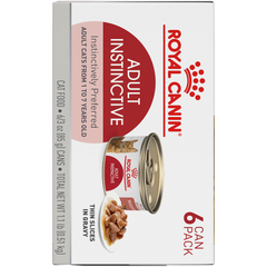 Royal Canin® Feline Health Nutrition™ Adult Instinctive Thin Slices In Gravy Canned Cat Food, 3 oz, 6-Pack