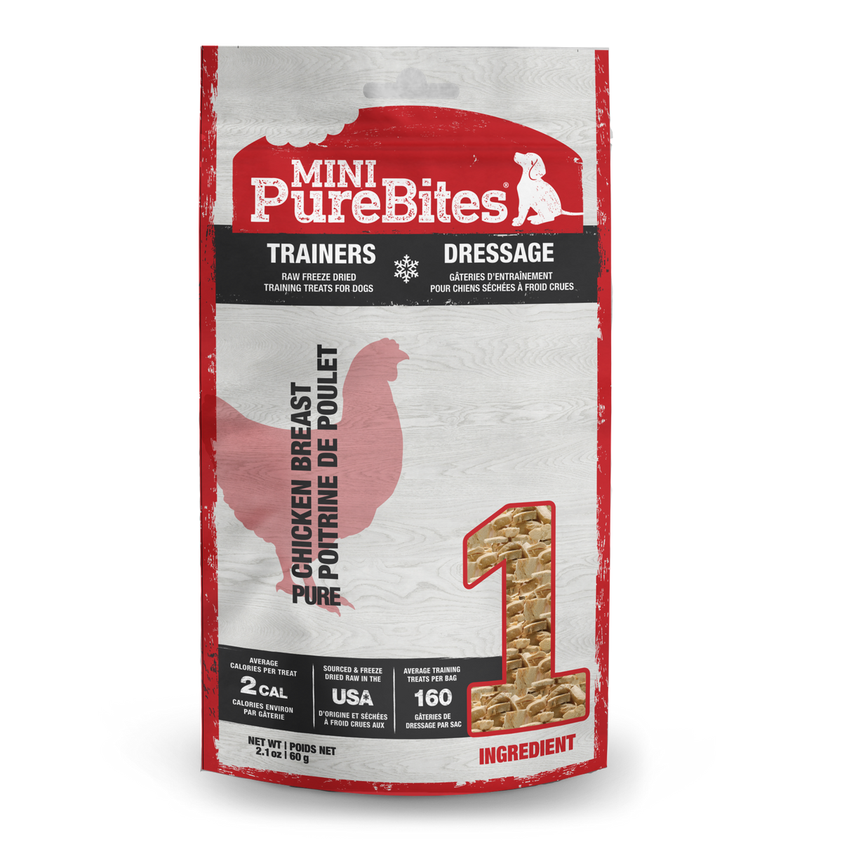 Mini-PureBites, Chicken, 60g | 2.1oz