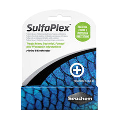 Seachem® Sulfaplex™ Treats Many Bacterial, Fungal & Protozoan Infestations 10 Gm