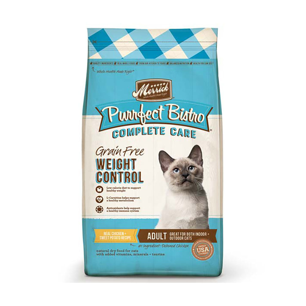 Merrick® Purrfect Bistro® Complete Care Grain Free Weight Control Real Chicken and Sweet Potato Recipe Adult Cat Food, 7 Lbs