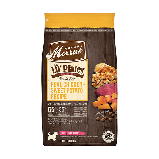 Merrick® Lil' Plates™ Grain Free Real Chicken and Sweet Potatoes Recipe Small Breed Adult Dog Food, 12 Lbs