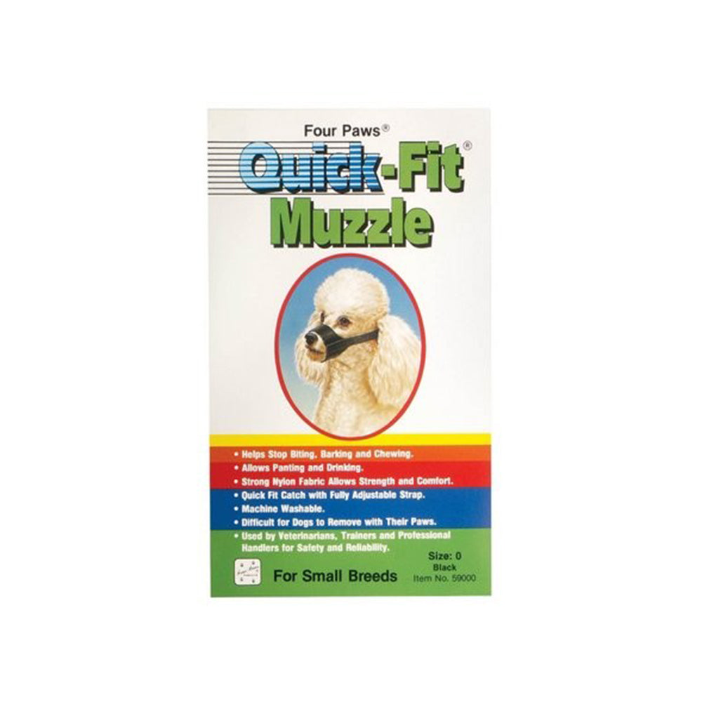 Four Paws® Quick Fit Muzzle for Dog Black Color Size 0