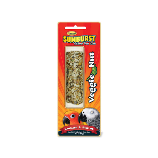 Higgins® Sunburst® Veggie Nut Gourmet Treats Sticks for Conures & Parrots 2.2 Oz