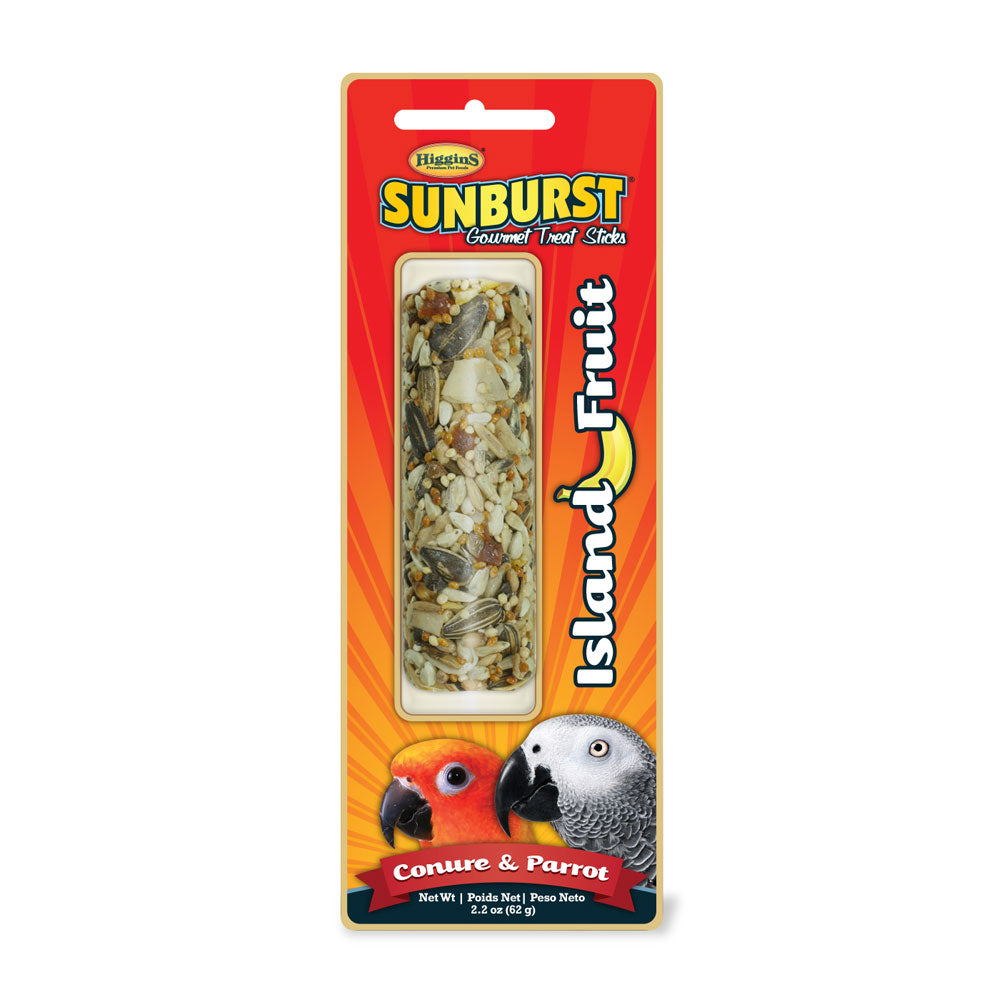 Higgins® Sunburst® Island Fruit Gourmet Treats Sticks for Conures & Parrots 2.2 Oz