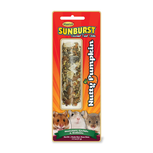 Higgins® Sunburst® Nutty Pumpkin Gourmet Treats Sticks for Hamsters, Gerbils, Mice & Other Rodents 2.5 Oz