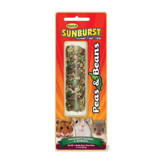 Higgins® Sunburst® Peas & Beans Gourmet Treats Sticks for Hamsters, Gerbils, Mice & Other Rodents 2.3 Oz