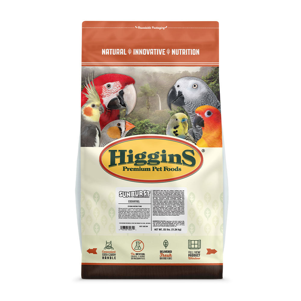 Higgins® Sunburst® Gourmet Blend Cockatiels Food 25 Lbs