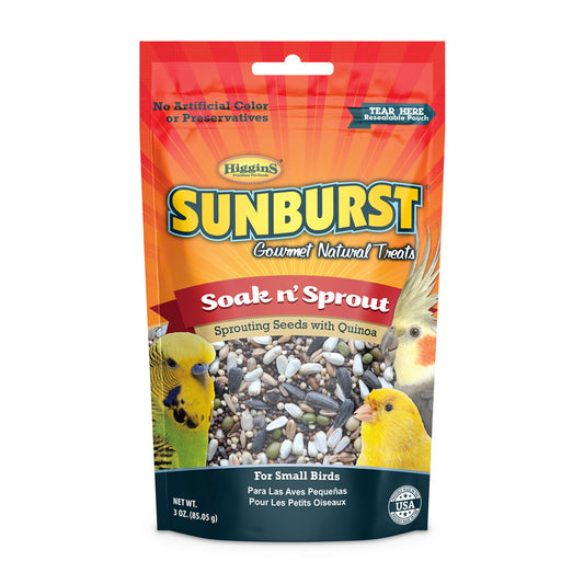 Higgins® Sunburst® Soak n’ Sprout Gourmet Natural Treats for Small Birds 3 Oz