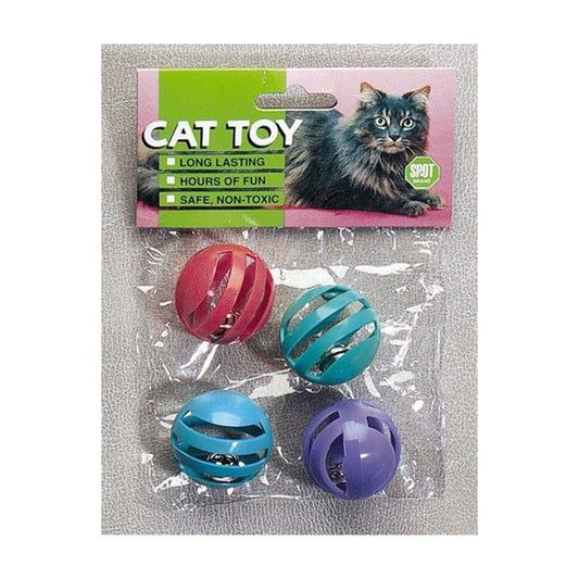 Spot® Slotted Ball Cat Toys 4 Count