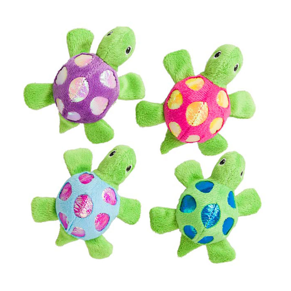 Spot® Shimmer Glimmer Turtle With Catnip Cat Toys