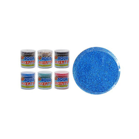 Zoo Med Laboratories Aqua Accents Decorative Aquarium Substrates Ballistic Blue Sand Color 0.5 Lbs