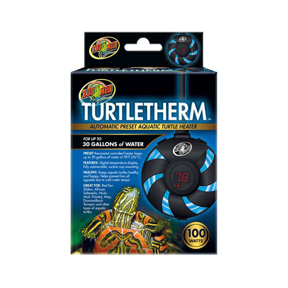 Zoo Med Laboratories TurtleTherm™ Automatic Preset 100 Watt Aquatic Turtle Heater Upto 30 Gal Water