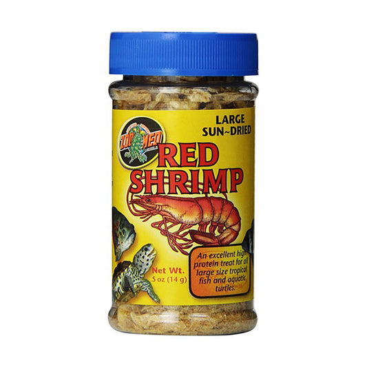 Zoo Med Laboratories Large Aquatic Sun-Dried Red Shrimp 0.5 Oz