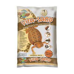 Zoo Med Laboratories Vita-Sand® Reptiles Calcium Carbonate Substrate Sonoran White Color 10 Lbs