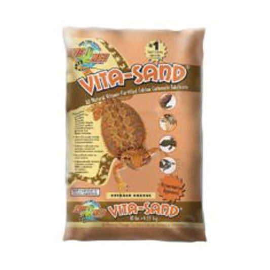 Zoo Med Laboratories Vita-Sand® Reptiles Calcium Carbonate Substrate Outback Orange Color 10 Lbs