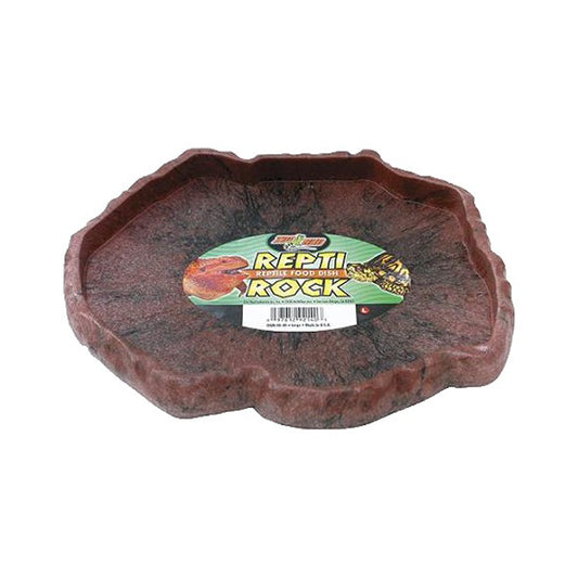 Zoo Med Laboratories Repti Rock Reptiles Food Dish Green Color Small