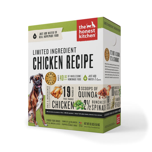 The Honest Kitchen Limited Ingredient Chicken Recipe Dehydrated Dog Food