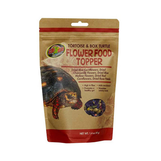 Zoo Med Laboratories Tortoise & Box Turtle Flower Food Topper 1.4 Oz