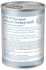 Blue Buffalo Wilderness Turkey & Chicken Grill Canned Dog Food