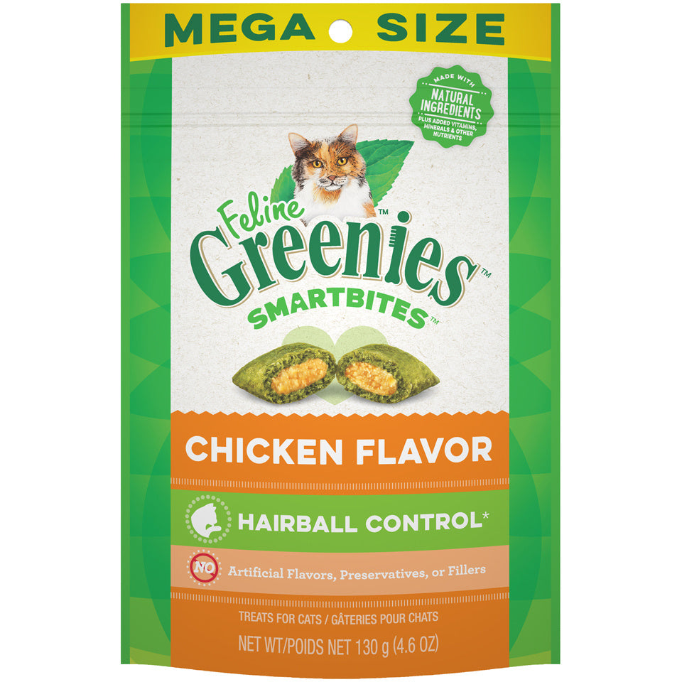 Greenies Smartbites Hairball Control Chicken Cat Treats