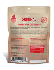 Plato Grain Free Real Strips Turkey With Cranberry Dog Treats