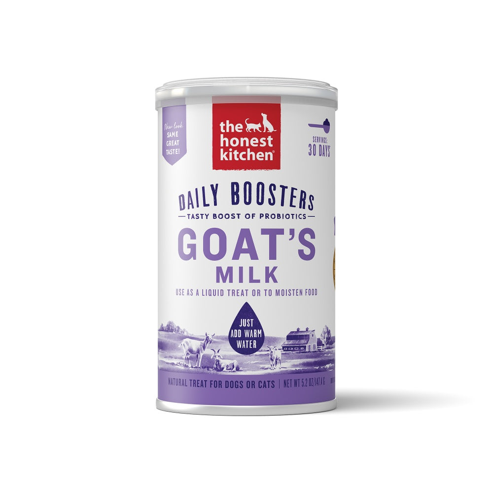 The Honest Kitchen Daily Boosters Probiotic Goat's Milk Liquid Treat for Dogs and Cats