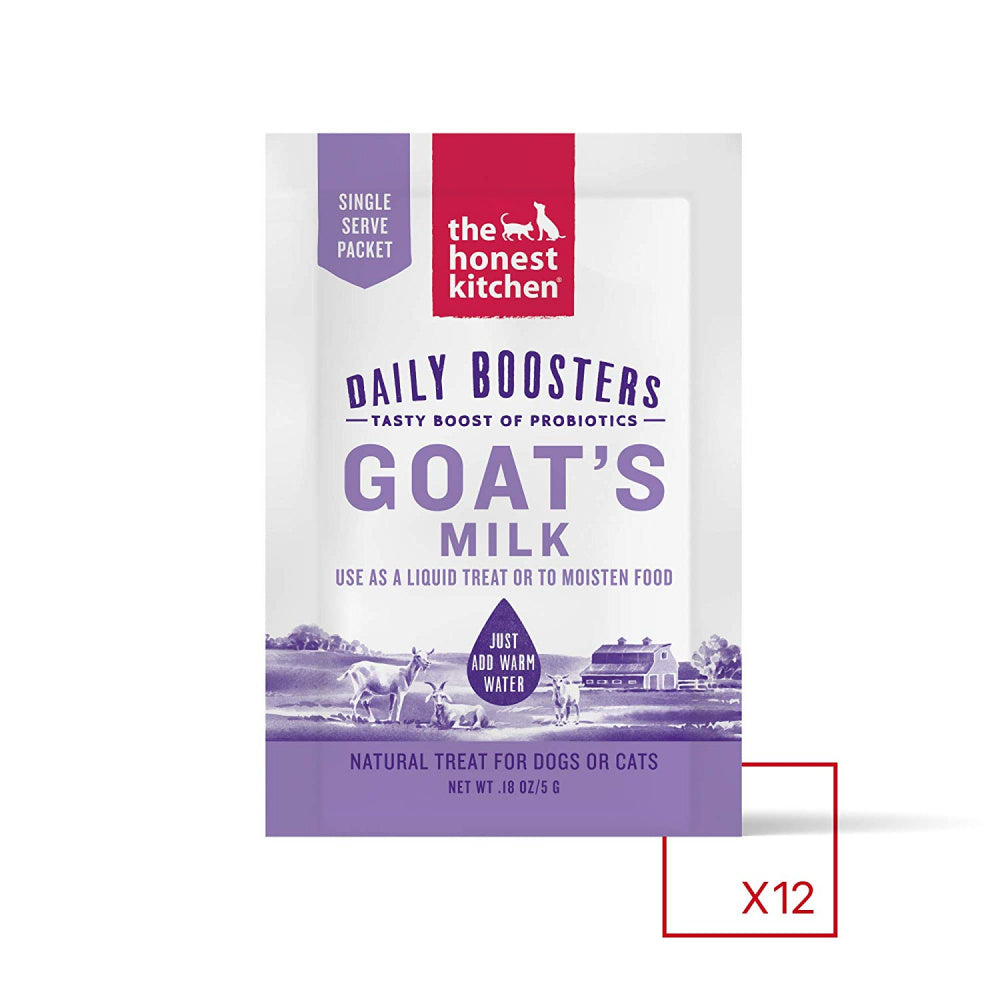 The Honest Kitchen Daily Boosters Probiotic Goat's Milk Liquid Treat for Dogs and Cats