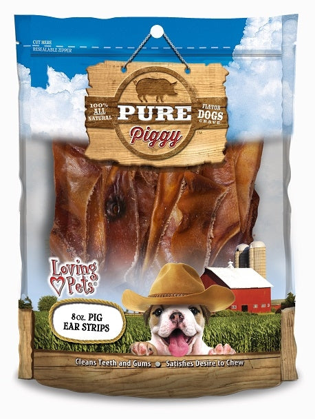 Loving Pets Pure Piggy Pig Ear Strips