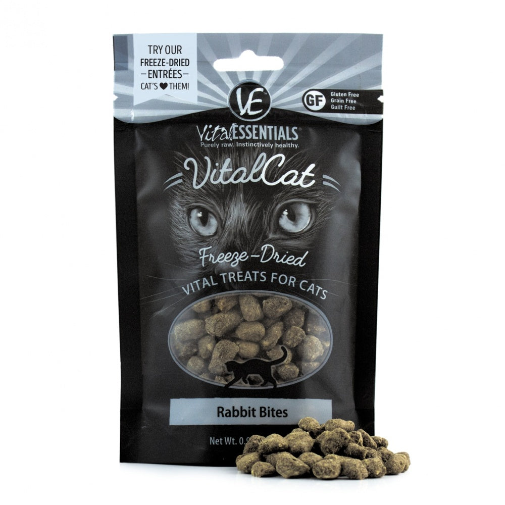 Vital Essentials Vital Cat Freeze Dried Grain Free Rabbit Bites Cat Treats