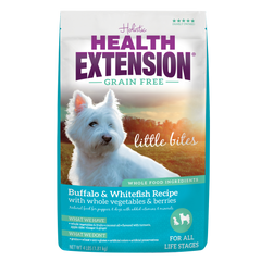 Health Extension Grain Free Buffalo and Whitefish Little Bites Recipe Dry Dog Food