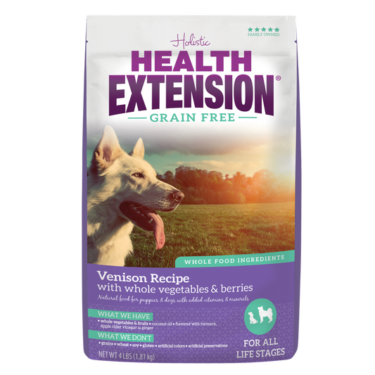 Health Extension Grain Free Venison Recipe Dry Dog Food