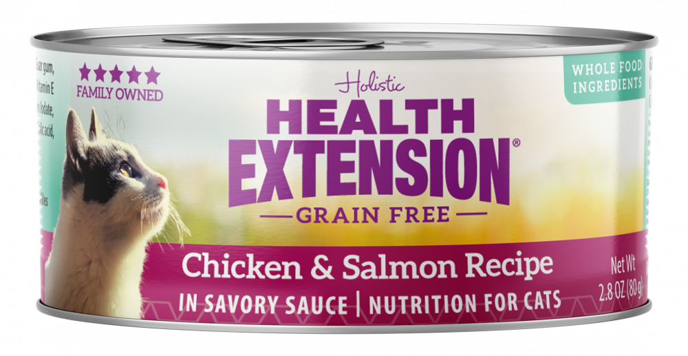 Health Extension Grain Free Chicken and Salmon Recipe Canned Cat Food