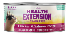 Health Extension Grain Free Chicken and Salmon Recipe Canned Cat Food