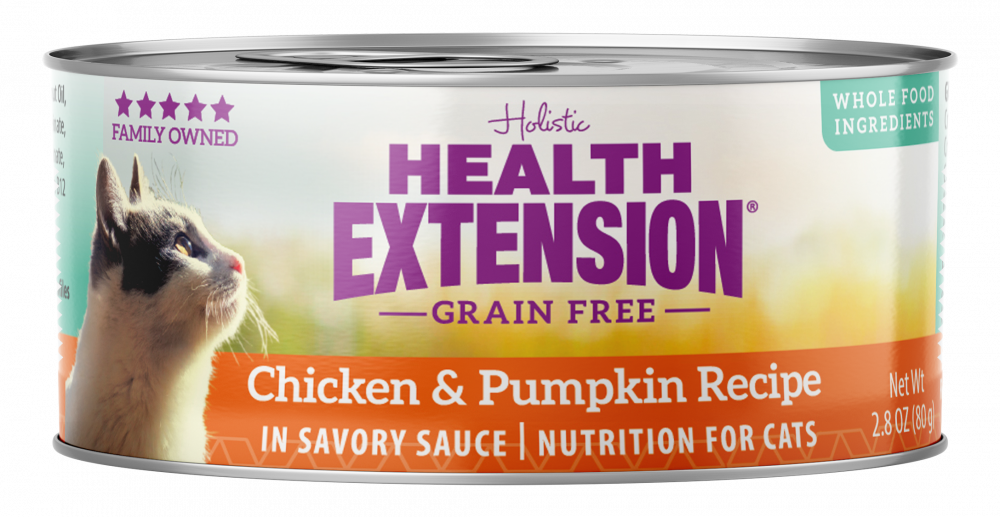 Health Extension Grain Free Chicken and Pumpkin Recipe Canned Cat Food