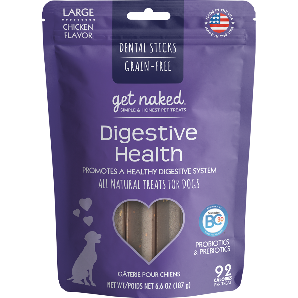 N-Bone Get Naked Grain Free Digestive Health Dental Chew Dog Treats