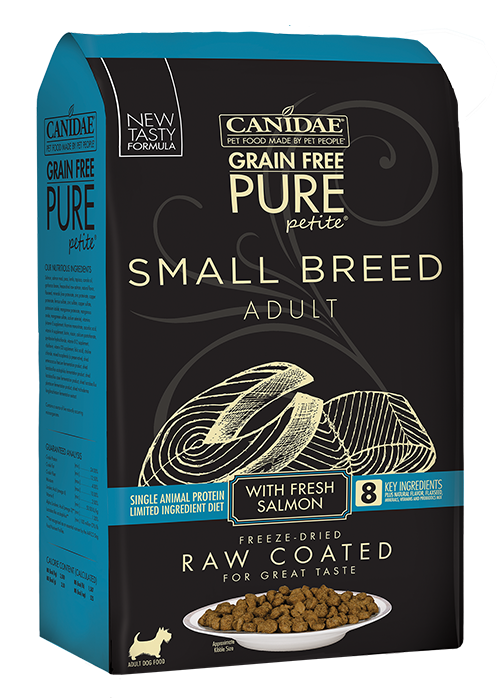 Canidae PURE Petite Small Breed Salmon Recipe Raw Coated Dry Dog Food